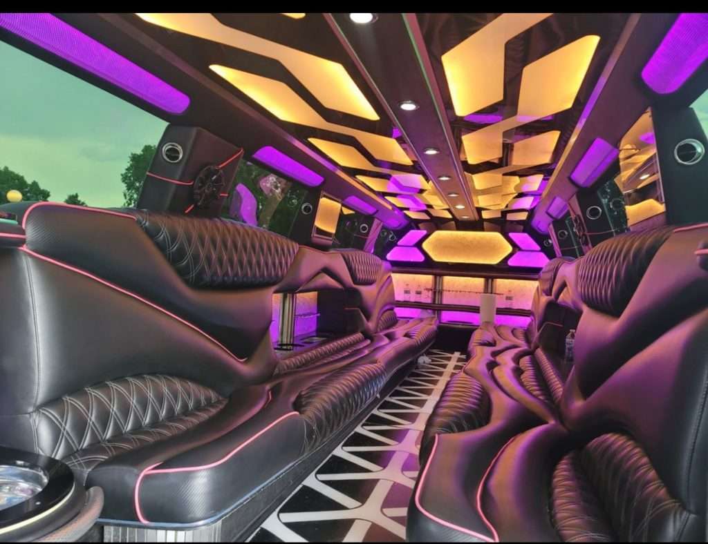White 20-passenger Escalade stretch limo in Colorado Springs