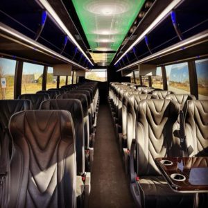 40-passenger motor coach interior