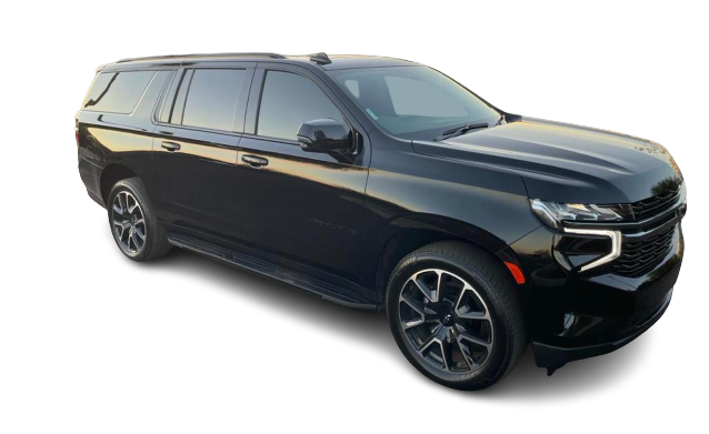 Black Chevrolet Suburban executive SUV